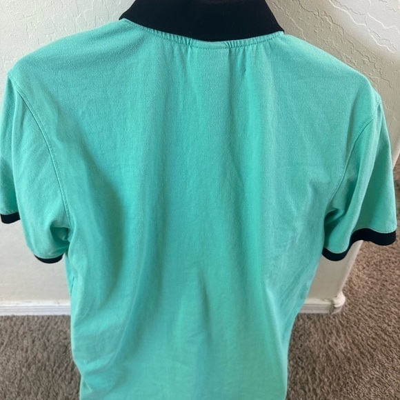Men’s LRG  mint color polo shirt green blue size large - Picture 4 of 4